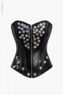 XSTYLE Leather Corset with Holograms