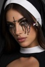Crying Nun Horror Face Stickers