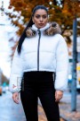 Укороченная зимняя куртка URBAN FROST с капюшоном и мехом