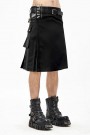 Black Kilt with Hanging Pockets