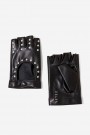 Женские кожаные перчатки с клепками X1190