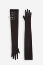 Длинные черные перчатки UF1179