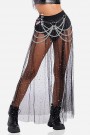 Rave Dive Glitter Sheer Skirt with Shorts