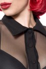 Черная сетчатая блуза Belsira (101228) - материал