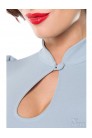 Винтажная блуза с коротким рукавом-фонариком (101188) - 3