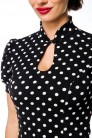 Нарядная блуза в горошек в стиле Ретро (101233) - цена