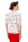 Rockabilly Blouse with Cherries (101241) - материал