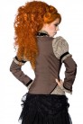 Steampunk Blouse with Jabot and Paisley Pattern (101244) - 5
