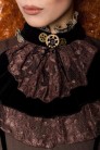 Блуза Стимпанк с жабо и узором пейсли (101244) - 4