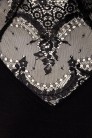 Блузка с кружевом и рукавами-крылышками (101245) - цена