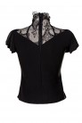 Blouse with Lace and Cap Sleeves (101245) - материал