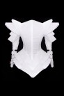 Футуристичное белое боди с объемными деталями (129225) - оригинальная одежда