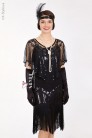 Нарядная мантия-шаль с пайетками UF-Vintage (104139) - 3