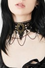 Ожерелье-чокер с подвесом и цепочками DL6235 (706235) - оригинальная одежда