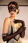 Long Sheer Rhinestones Gloves and Mask Set (611073) - материал