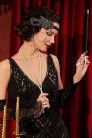 Пов'язка з пір'ям та ланцюжками в стилі Gatsby (504248) - оригинальная одежда