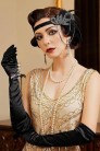 Повязка с перьями и цепочками в стиле Gatsby (504248) - оригинальная одежда
