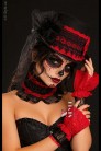 Костюм в стиле Santa Muerte (шляпа, перчатки, чокер) (713025) - цена