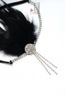 Повязка в стиле Гэтсби с камнями и перьями (504275) - цена