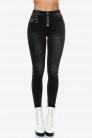 Вузькі чорні джинси з гудзиками RJ123 (108123) - 3
