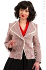 Women's Retro Tweed Blazer Jacket X2116 (112116) - оригинальная одежда