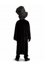 Детский черный балахон с широким рукавом (222006) - материал