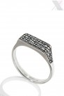 Посеребренное кольцо с камнями Swarovski (708193) - оригинальная одежда