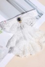 White lace jabot with pendant X2018 (702018) - цена
