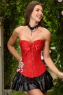 Red Jacquard Corset with Pattern C1086 (121086) - цена