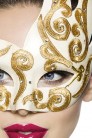 Венецианская маска с камнями и вышивкой A1079 (901079) - оригинальная одежда