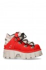 Red Nubuck Platform Sneakers N4009 (314009) - 5