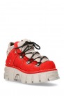 Red Nubuck Platform Sneakers N4009 (314009) - оригинальная одежда