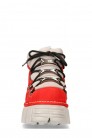 Red Nubuck Platform Sneakers N4009 (314009) - 4
