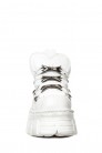 Белые кожаные кроссовки на массивной подошве B4004 (314004) - оригинальная одежда