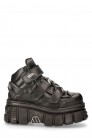 Черные кожаные ботинки на платформе TOWER LATERAL (314018) - 4