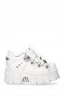 White Leather Platform Sneakers TB4002 (314002) - 3