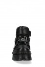 Черные кожаные кроссовки на платформе CASCO LATERAL (314047) - 3