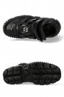 CRUST NEGRO Black Leather Platform Sneakers (314048) - 3