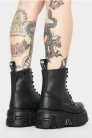 Black Leather Platform Boots NR4013 (314013) - материал