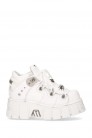 NAPA BLANCA White Leather High Platform Sneakers (310071) - оригинальная одежда