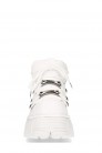 NAPA BLANCA White Leather High Platform Sneakers (310071) - цена