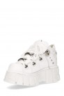 NAPA BLANCA White Leather High Platform Sneakers (310071) - материал
