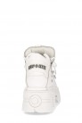 NAPA BLANCA White Leather High Platform Sneakers (310071) - 3