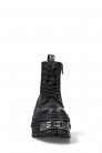 CASCO POWER Black Leather Chunky Platform Boots (310074) - материал