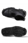 CASCO POWER Black Leather Chunky Platform Boots (310074) - 3
