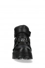 TOWER CASCO Black Leather Chunky Platform Sneakers (314030) - 5