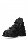 TOWER CASCO Black Leather Chunky Platform Sneakers (314030) - оригинальная одежда