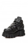Чорні шкіряні черевики N4016 ITALY (314016) - оригинальная одежда