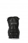 Черные кожаные кроссовки на высокой платформе TANK-106 (314033) - 4