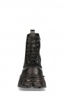 Черные кожаные ботинки на платформе New Rock (310070) - материал